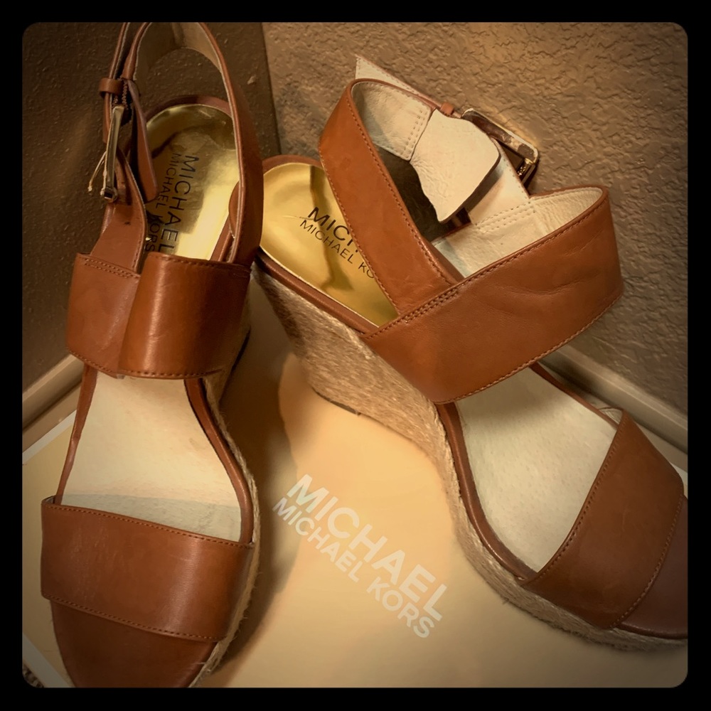 Michael Kors “Posey” Espadrille wedge sandals